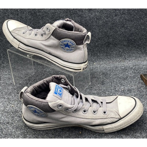 Converse All Star Men's Size 9 Grey Street Canvas Mid Top Sneaker 155742F - Picture 12 of 13